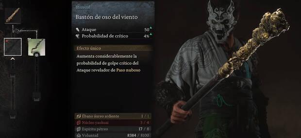 Black Myth: Wukong - Arma Bastón de oso del viento