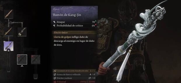 Black Myth: Wukong - Arma Bastón de Kang-Jin