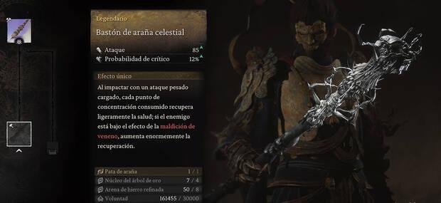 Black Myth: Wukong - Arma Bastón de araña celestial