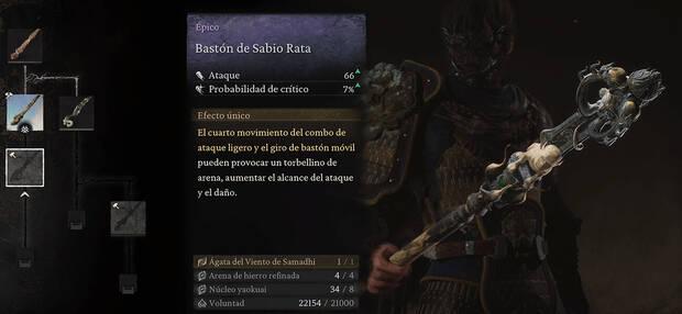 Black Myth: Wukong - Arma Bastón de Sabio Rata