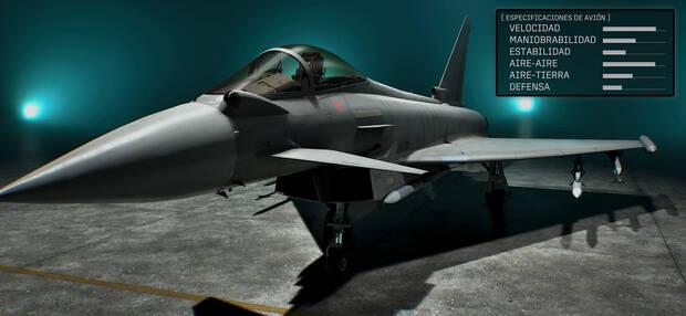Ace Combat 8: Wings of Theve - Detalles y estad�sticas del avi�n Typhoon