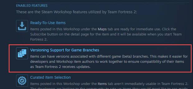 Steam Workshop introduce las versiones simult�neas de mods
