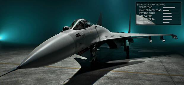 Ace Combat 8: Wings of Theve - Detalles y estad�sticas del avi�n Su-33 Flanker-D