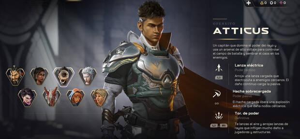 Highguard Personaje jugable - Ficha de informaci�n del Centinela Atticus