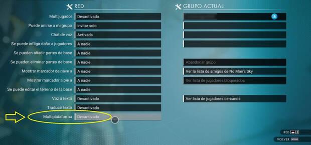 No Man's Sky - ¿Cómo activar o desactivar el crossplay?