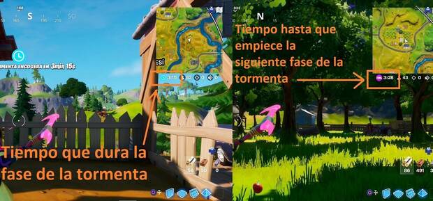 Fortnite Battle Royale - Fases de la Tormenta
