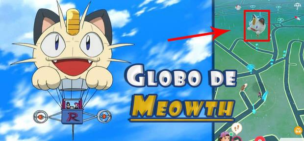 ¿Cómo encontrar a Jessie y James en Pokémon Go? Globo de Meowth