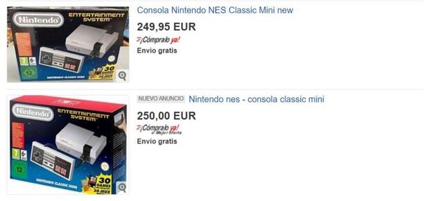 Los precios de NES Mini se disparan en eBay Imagen 2