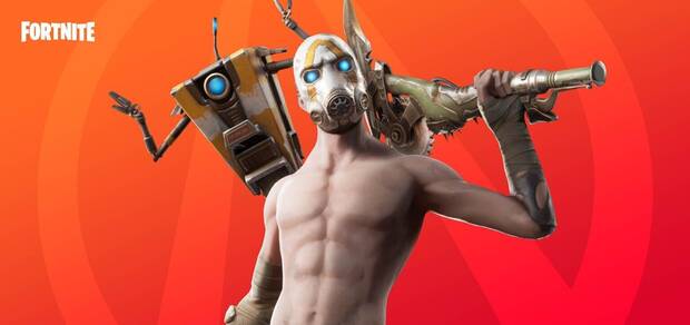 Fortnite Battle Royale - Pantallazo de la Tienda de pavos de Fortnite Battle Royale con el Lote Bandido Psicópata, centrado en Borderlands