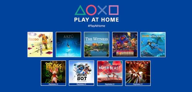 Nueve juegos gratis para PS5 y PS4 con Play At Home 2021.