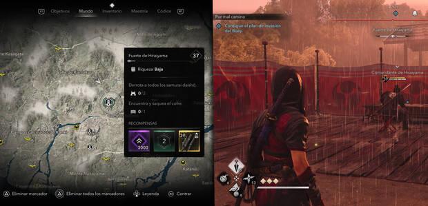 Assassin's Creed Shadows - Misiones El Buey - Conseguir el plan de invasión en el Fuerte de Hiraiyama
