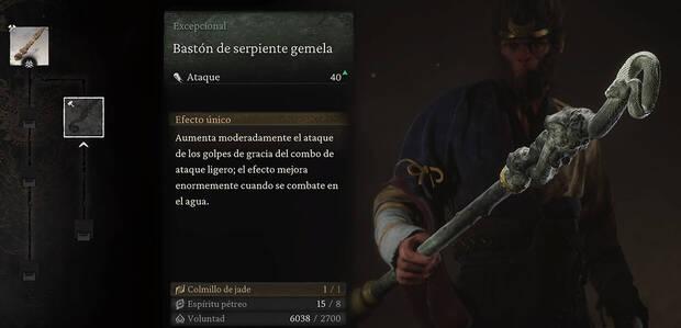 Black Myth: Wukong - Arma Bastón de serpiente gemela