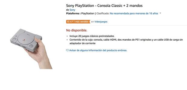 PlayStation Classic ya est agotada y es el producto ms vendido en Amazon Imagen 2