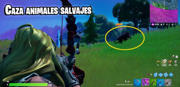 Fortnite Temporada 6 - Cazar animales salvajes