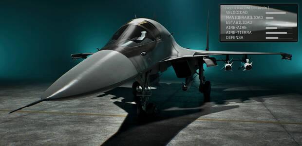 Ace Combat 8: Wings of Theve - Detalles y estad�sticas del avi�n Su-34 Fullback