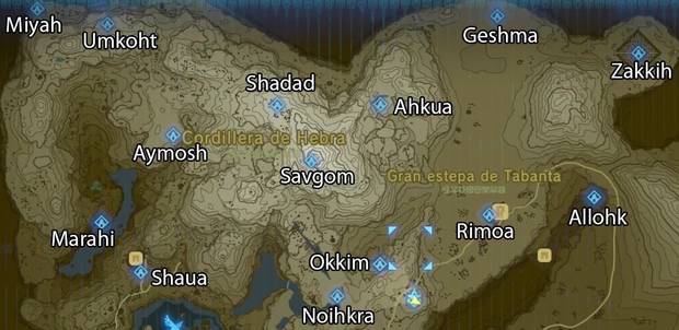 Guía Zelda: Breath of the Wild - Mapa completo, torres y santuarios
