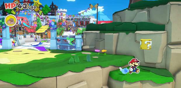 Todos los Bloque ? golpeados en Villa Toad de Paper Mario The Origami King - Bloque ? #01