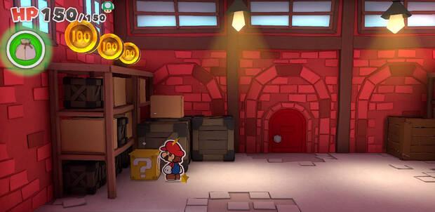 Todos los Bloque ? golpeados en Villa Toad de Paper Mario The Origami King - Bloque ? #01