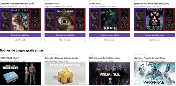 Twitch y Amazon Prime anuncian los juegos gratuitos para el mes de octubre Imagen 2