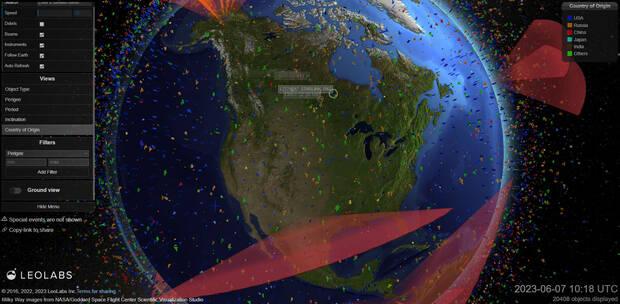 Los países con más basura espacial