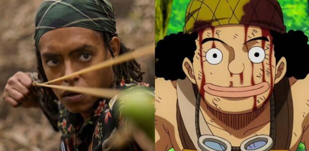 Personaje de One Piece Usopp y actor Jacob Romero Gibson