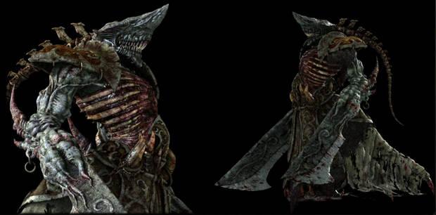 Esta criatura tan agradable es Rakanoth, Lord of Dispair, que acabó apareciendo en el Diablo III que jugamos.