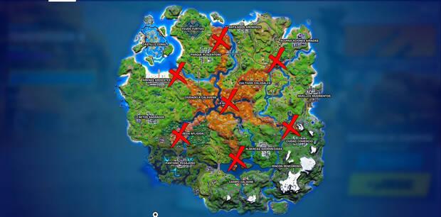 Fortnite - Abre cofres en La Aguja o en torres guardianas: ubicación de la aguja y las torres guardianas