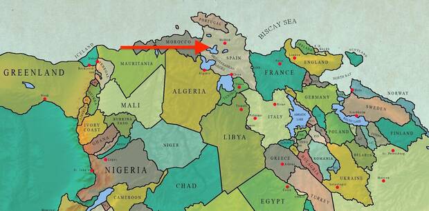 Espa�a en Pangea Ultima