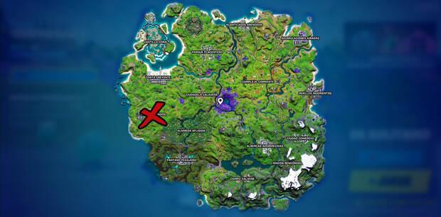 Fortnite - Abre cofres o cajas de munición en zonas de gravedad baja: ubicación de Setos Sagrados/Semillero Sagrado