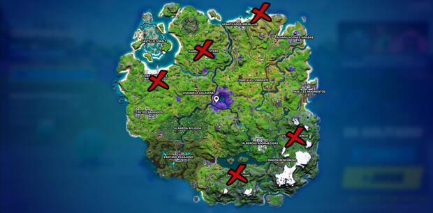 Fortnite - Artefactos de la Semana 5: Mapa de artefactos