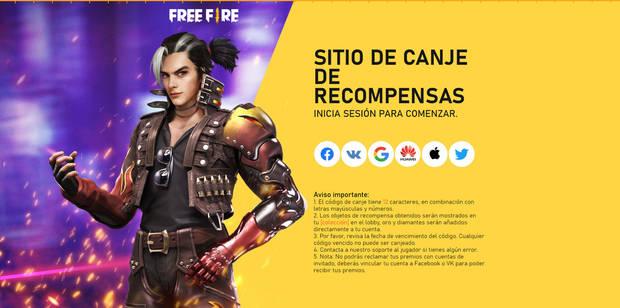 Cmo canjear los cdigos de Free Fire?