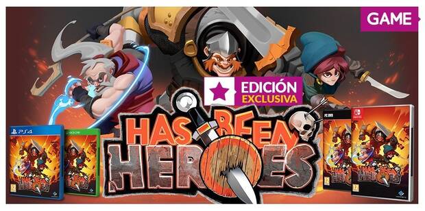 GAME vender en exclusiva la edicin fsica de Has-Been Heroes Imagen 2