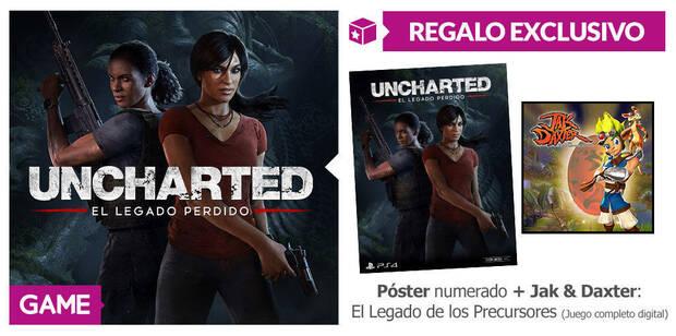 GAME detalla sus incentivos por reserva para Uncharted: El Legado Perdido  Imagen 2