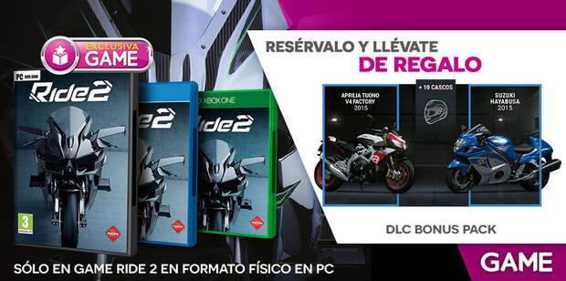 GAME desvela sus incentivos por la reserva de RIDE 2 Imagen 2