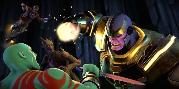 Cmo conseguir platinos fcilmente en PlayStation? - Top 10 juegos ms fciles: los Guardianes de la Galaxia se enfrentan a Thanos en Guardianes de la Galaxia: The Telltale Series