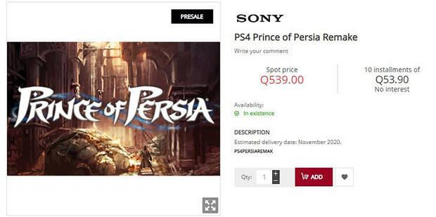 Prince of Persia podría recibir un remake en PS4 y Switch que se estrenaría en noviembre Imagen 2