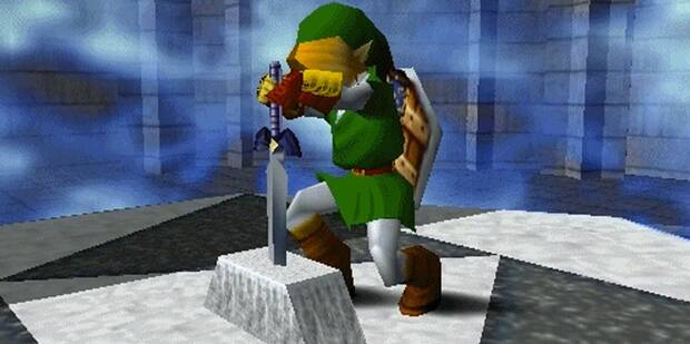 Armas de videojuegos inspiradas en leyendas y mitologa: Link y la Espada Maestra en The Legend of Zelda: Ocarina of Time