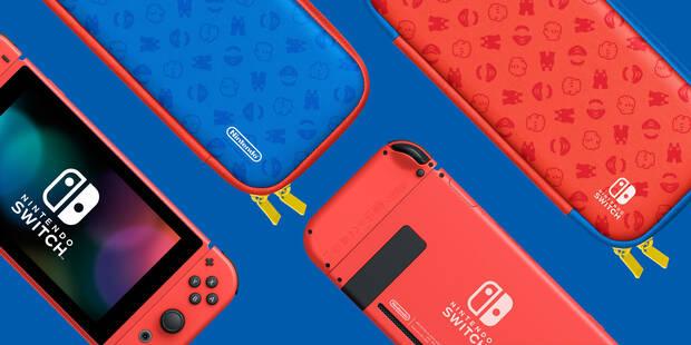 Funda edicin Super Mario para Nintendo Switch.