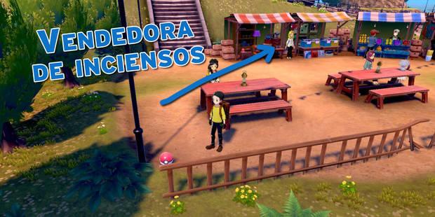 Localización de tienda de inciensos en Pokémon Espada y Escudo