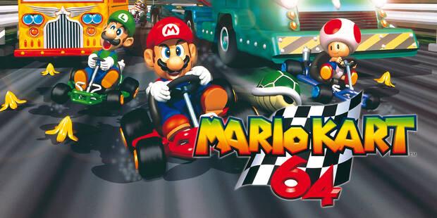 Imagen principal de Mario Kart 64.