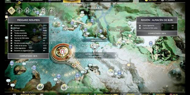 Almacén de Buri en God of War (PS4): TODOS los coleccionables y secretos