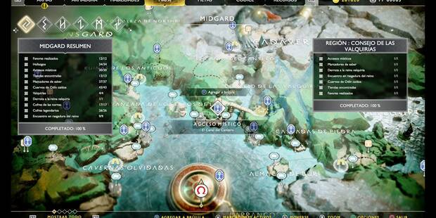 Consejo de las valquirias en God of War (PS4): TODOS los coleccionables