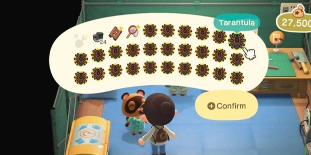 Animal Crossing: New Horizons - Cómo forzar la aparición de tarántulas