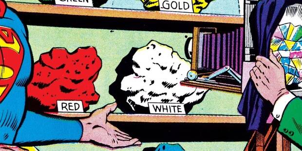 Tipos de kryptonita expuestos en una de las viñetas de los comics