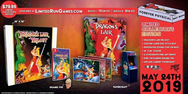 Dragon's Lair Trilogy tendr una edicin fsica para coleccionistas en Switch Imagen 2