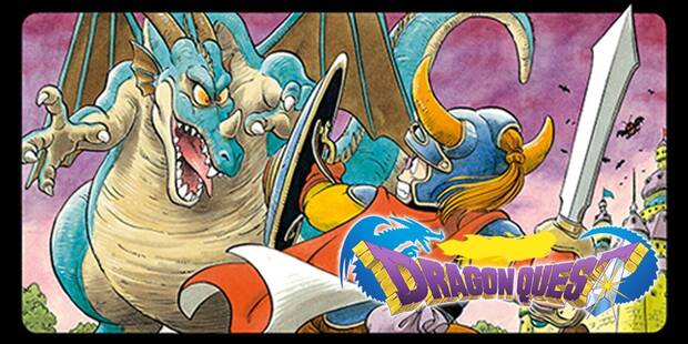 Arte oficial de la primera entrega de Dragon Quest para NES