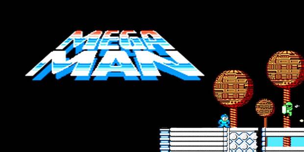 Captura de Mega Man con logo
