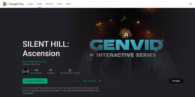 Crticas de Silent Hill Ascension en Google Play