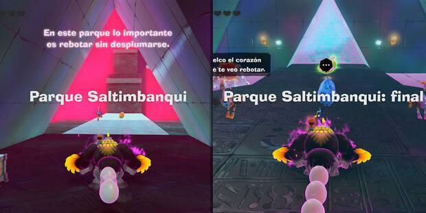 Donkey Kong Bananza - Ubicación del plátano 40 en Estrato del bosque