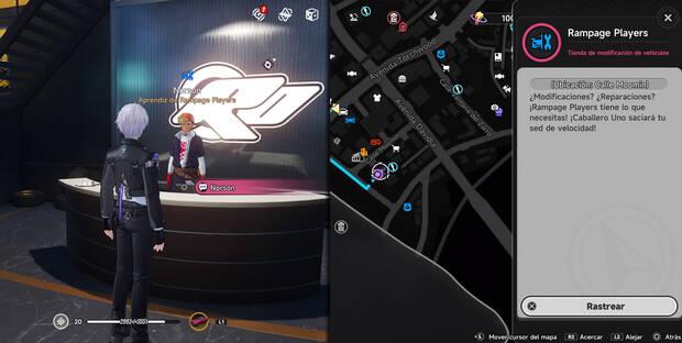 Neverness to Everness - Visitar talleres Rampage Players para modificar veh�culos